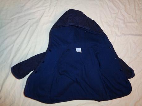 Modrá prošívaná přechodová bunda, baby,74