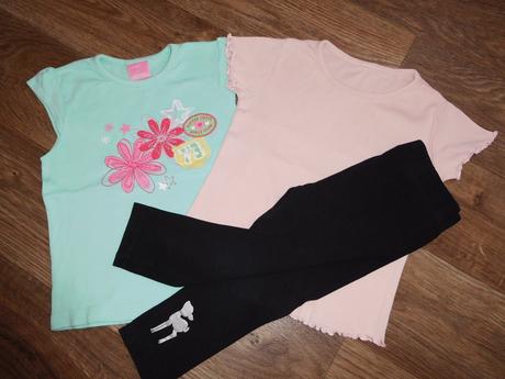2 ks triček a legínky vel. 86/92, 86