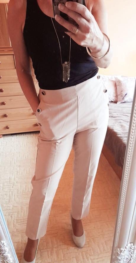 Esmara elegantní kalhoty s ozdobnými knoflíčky, esmara,40