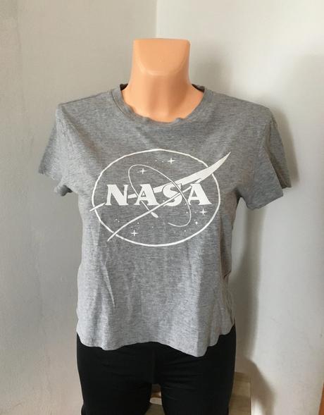 Vel. 36 šedé crop top triko, h&m,36