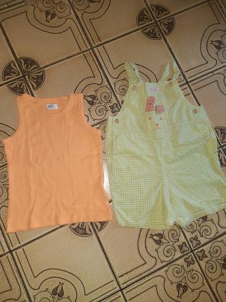 Dětské tílko a letní overal králíček vel. 74 - 80, f&f,74