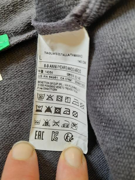 Mikina ucb vel 140, benetton,140