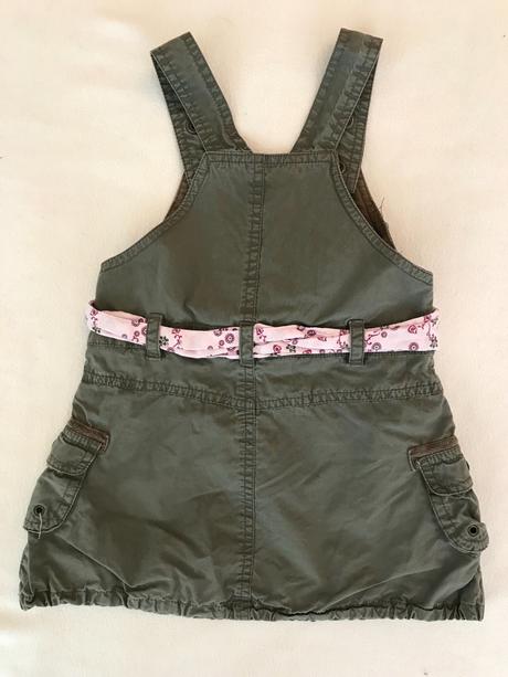 Šaty sukně s laclem, h&m,80