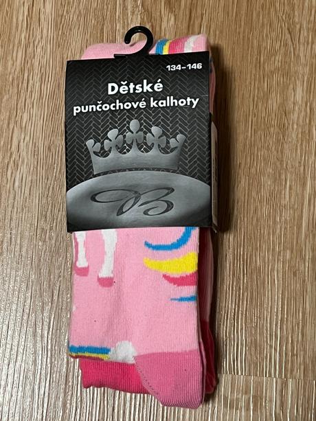 Dětské punčochové kalhoty-jednorožec-vel. 134-146, 134