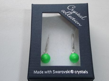 Ag náušnice swarovski perla,