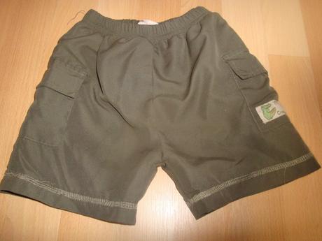 Kraťasy - khaki, vel. 6-12 měs. , 80