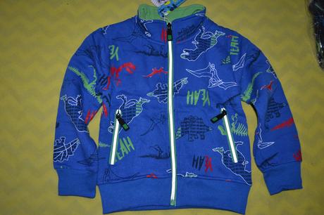 Podzimní mikina na zip kugo,uvnitř fleece,104, kugo,104