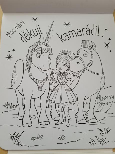 Omalovánka se samolepkami s motivy sofie i.,