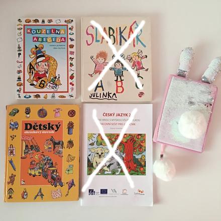 Dětské knihy, publikace a prac. sešity,
