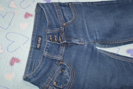 164 170 elastické kratší džíny, rifle vel 26, 164