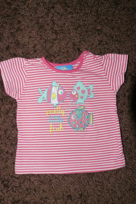 Ruzove tricko s rybickami, topolino,68