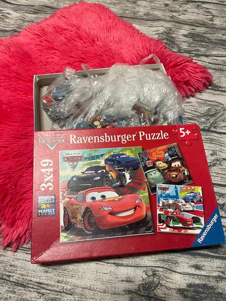 Puzzle auta/cars 3x49 kousků,