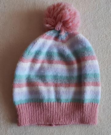 Dětská zimní čepice, čepička, s bambulí, 92/104, h&m,92