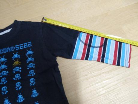 Tričko s dl. černé, 98