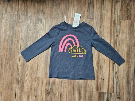 Tričko triko s dlouhým rukávem tmavě modré 18-24 m, 86