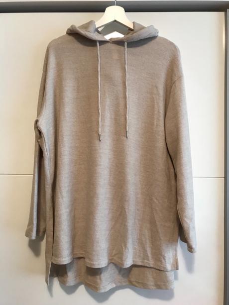 Dlouhý svetr s kapucí, h&m,m