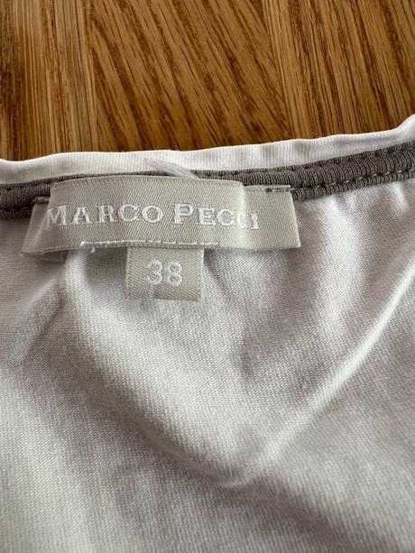 Triko & tričko bílé s růží zn. marco pecci vel. 38, 38