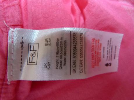 Bavlněné šatičky vel.116, f&f,116