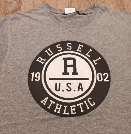 Chlapecké triko krátký rukáv světle šedé russell, s