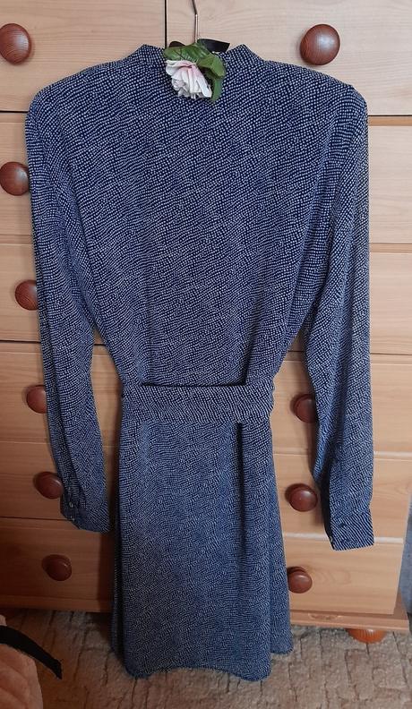Mango elegantní halenkové šaty s páskem, mango,l