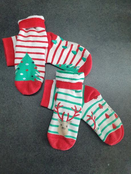 Teplé ponožky vánoce (set 2 ks), 110