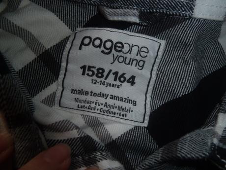 Flanelová kostkovaná košile, takko,158