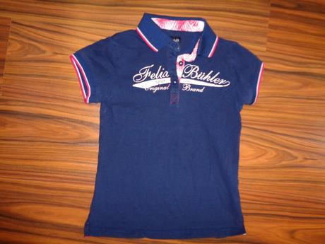 Luxusní modré límečkové tričko, 152