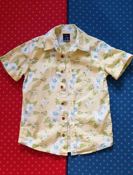 Žlutá "havajská" košile, vel. 134, 134