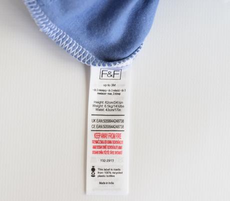 Letní overal + klobouk vel. 0 - 3 m, f&f,62