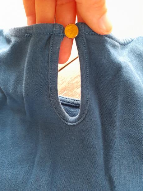 Petrolejový peplum top vel. s, s