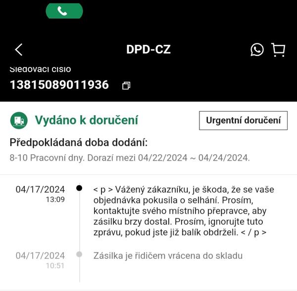 Jak kontaktovat přepravce pro doručení zásilky ze Shein?