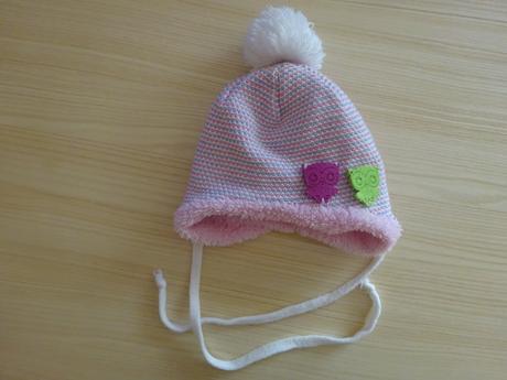 Zimní čepice se sovičkou, vel. 74/80, 74