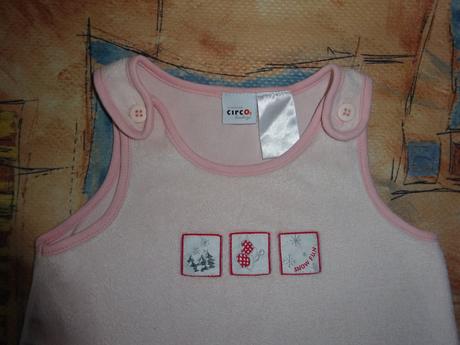 Růžové dupačky bez rukávu, vel. 80, circo,80