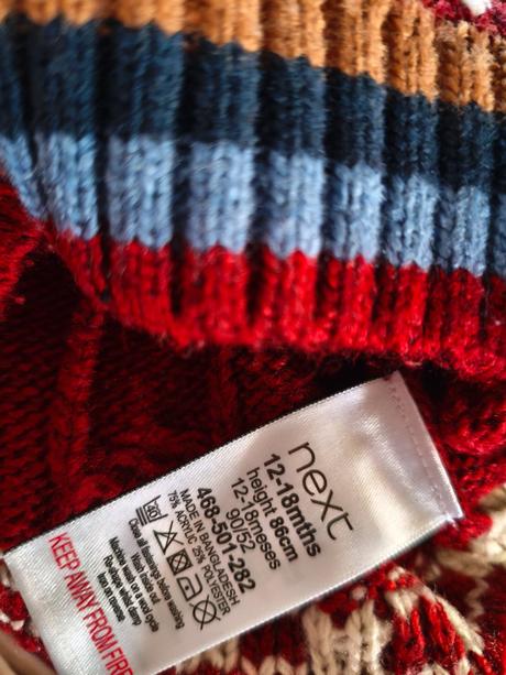 Svetr teplý chlapecký, next,86