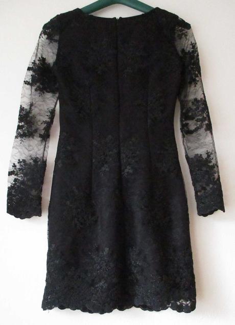 Dámské krajkové šaty černé emo s 36, 36 / s