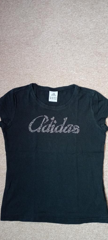 Tričko s dvoubarevnými kamínky zn."adidas" vel."m", adidas,m