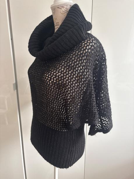 Netopýří rukáv svetr clockhouse xs, černý, clockhouse,xs