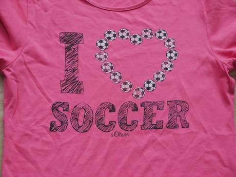 I love fotbal ruzove tricko s.oliver, s.oliver,164