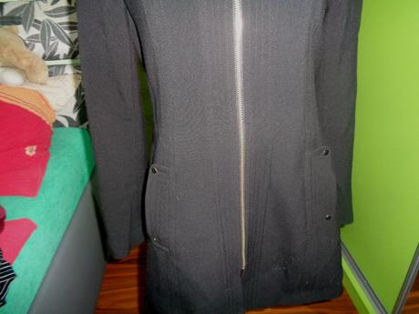 Luxusní černý kabát, f&f,36