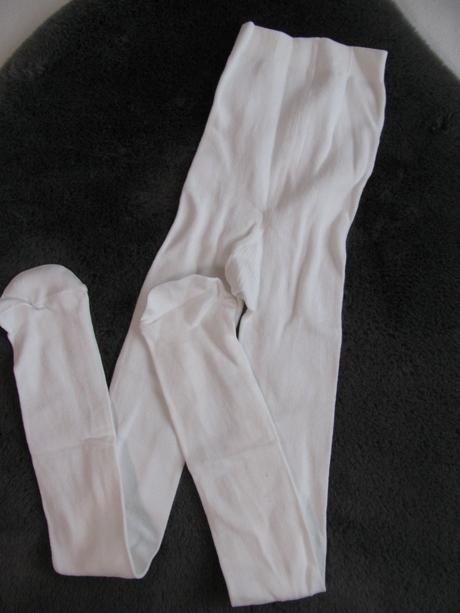 Bílé bavlněné dívčí punčocháče, george,152