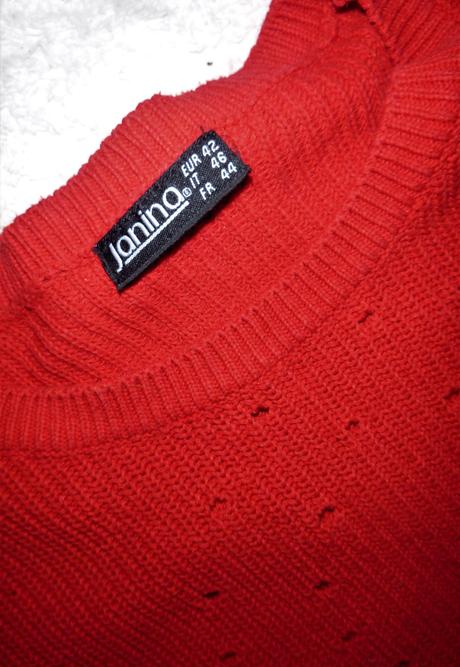 Přízový svetr vel.l vyšší postava, l