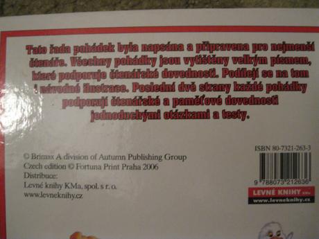 Knížka 4 známých pohádek,