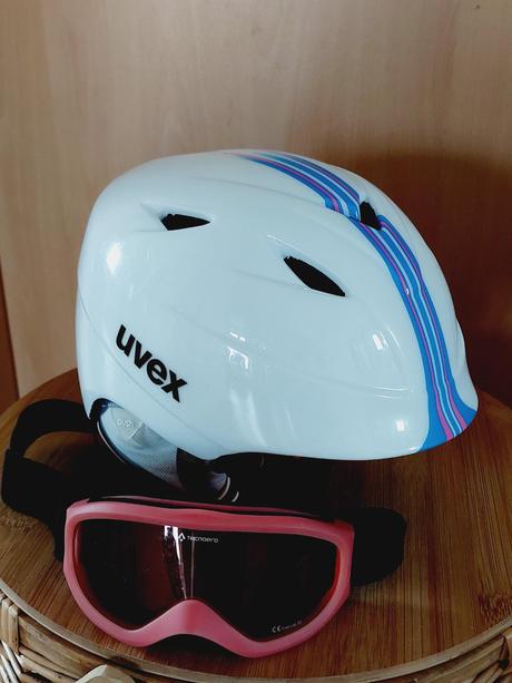 Helma na lyže-brusle zn. uvex vel. 48-52 + brýle, uvex