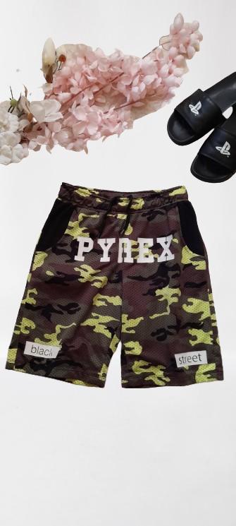 Pyrex maskáčové sportovní šortky, 158