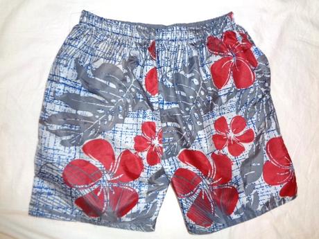 Luxusní šedostříbrné oboustranné bermudy - kraťasy, xl