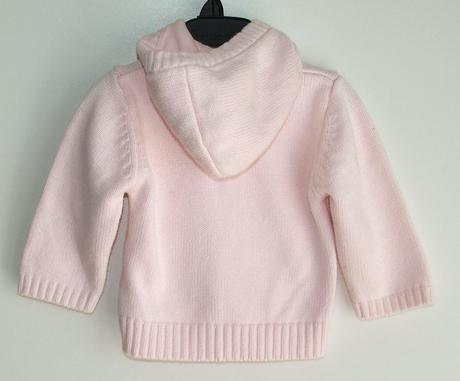 Z68 dívčí svetr s kapucí vel. 74, marks & spencer,74