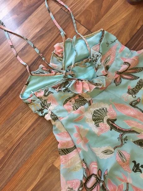 Vintage volán maxišaty, vel s/m,, s