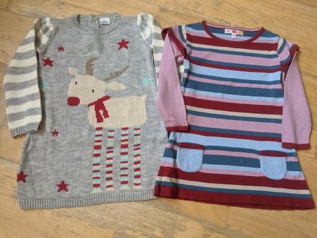 Pletené šaty 2x vel 80/86, 86