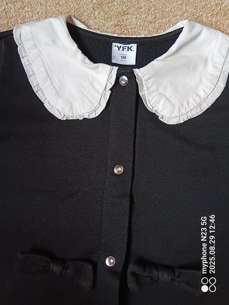 Mikina na patenty zn."y.f.k." vel."128", 128