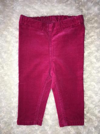 Růžové manžestrové kalhoty h&m, h&m,68